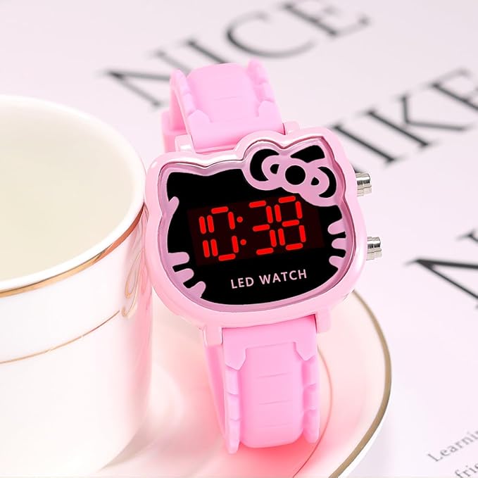 Kids Hello Kitty LED Watch – Pink
