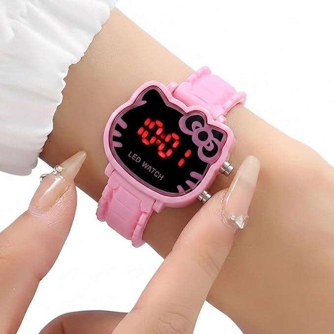 Kids Hello Kitty LED Watch – Pink