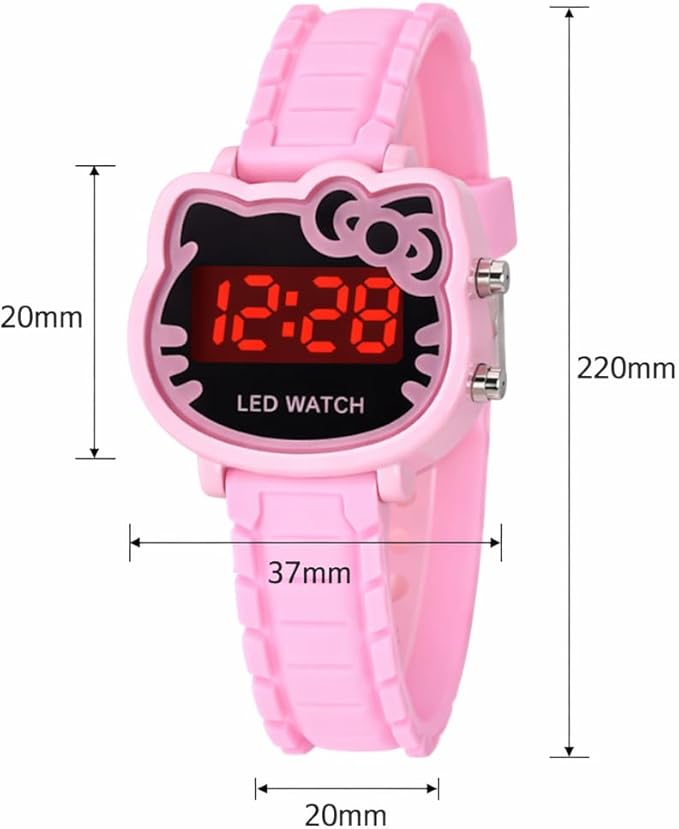 Kids Hello Kitty LED Watch – Pink