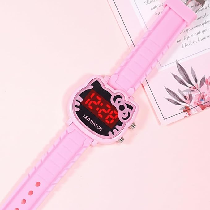 Kids Hello Kitty LED Watch – Pink